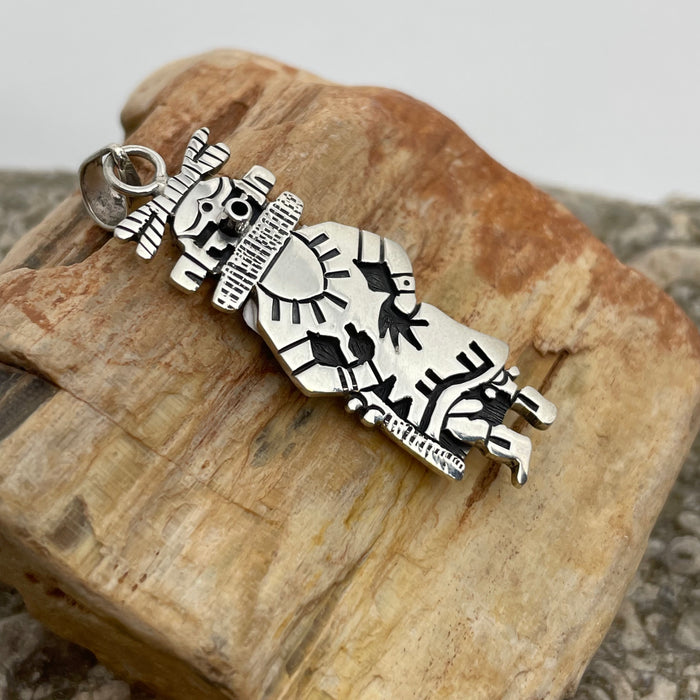 Hopi Silver Pendant, by Marcus Lomayestewa