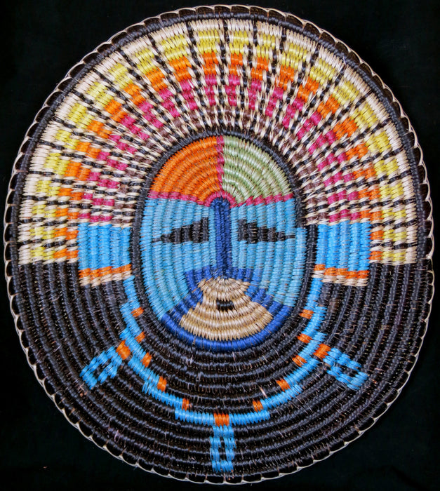 Sun Face Sumac Basket, by Elsie Holiday