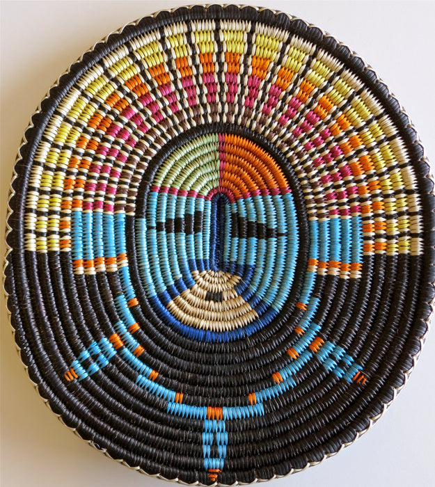 Sun Face Sumac Basket, by Elsie Holiday
