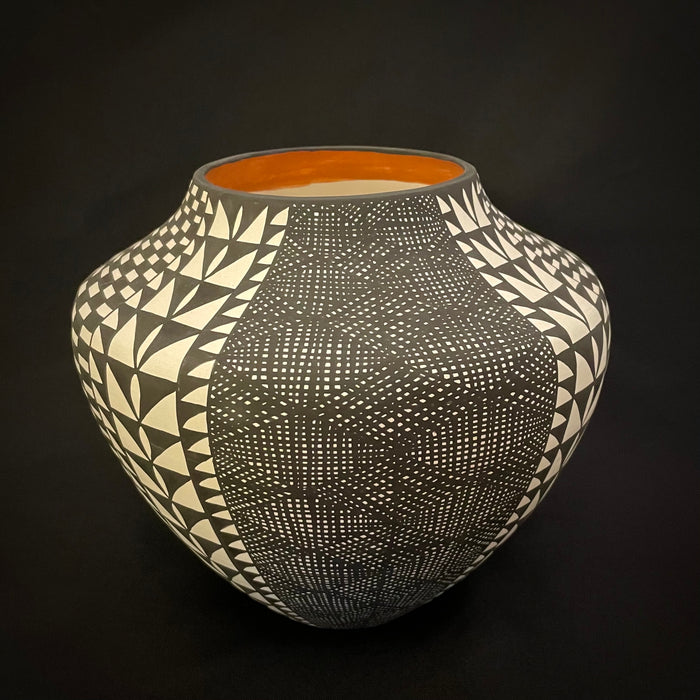 Acoma Fine Line Pottery Jar, by Sandra Victorino