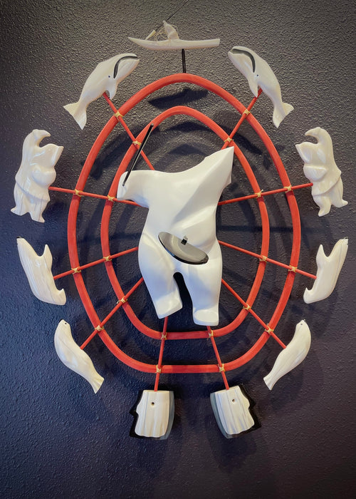 Alaska Native Art Hoop Mask, by Mark Tetpon