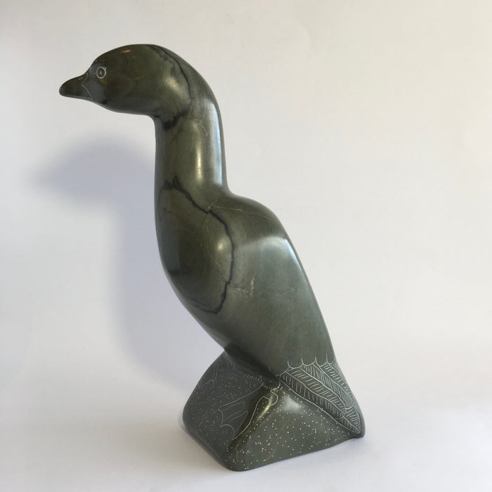 Graceful Bird Inuit Carving, by George Arragutainaq, Sanikiluaq
