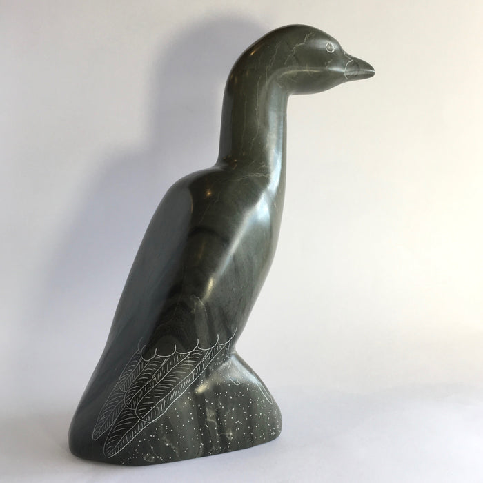 Graceful Bird Inuit Carving, by George Arragutainaq, Sanikiluaq