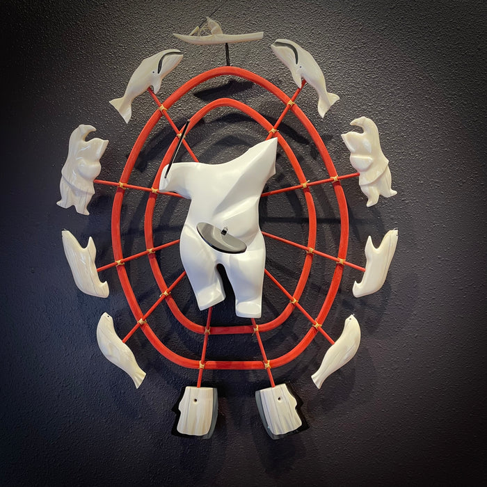 Alaska Native Art Hoop Mask, by Mark Tetpon