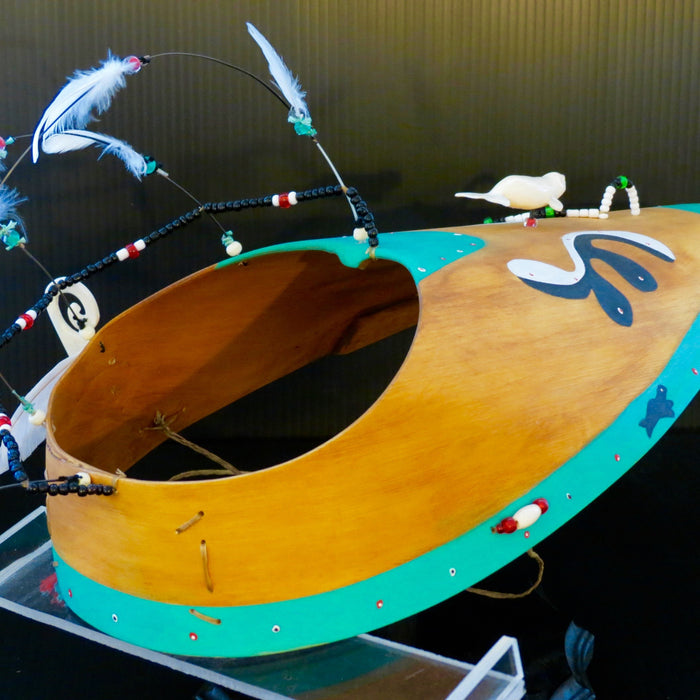 Traditional Aleut Bentwood Visor, by Peter Lind, Jr.