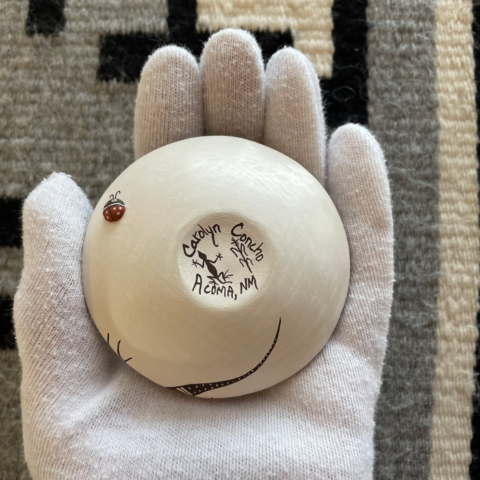 Acoma Seed Pot with Lizard, by Carolyn Concho