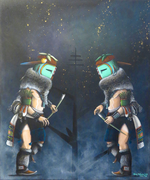 Zuni Kachina Painting, by Elroy Natachu, Jr.