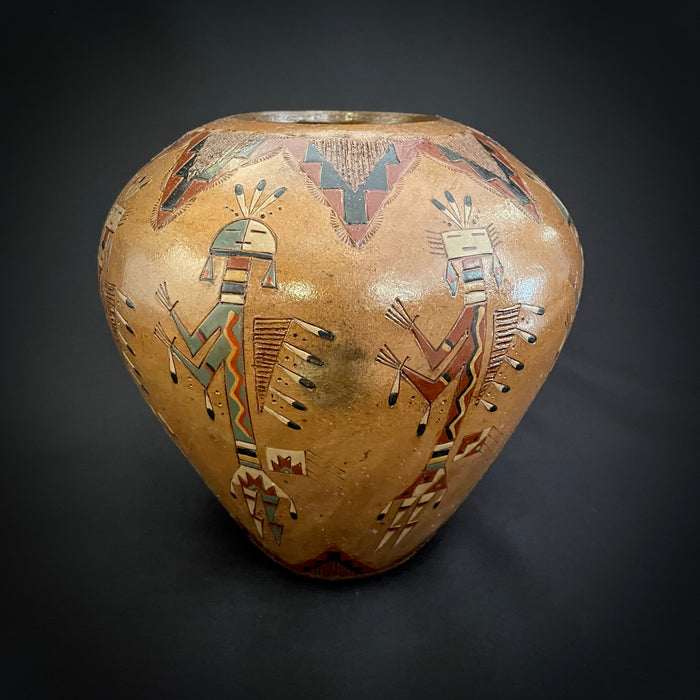 Large Navajo Yei Pot, by Nancy Chilly Yazzie