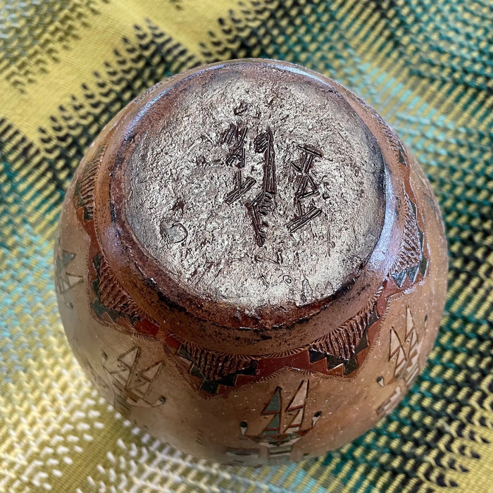 Large Navajo Yei Pot, by Nancy Chilly Yazzie