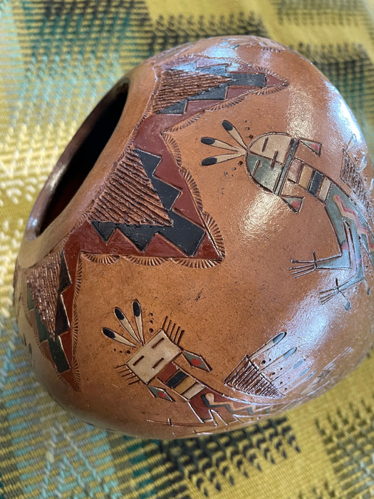 Large Navajo Yei Pot, by Nancy Chilly Yazzie
