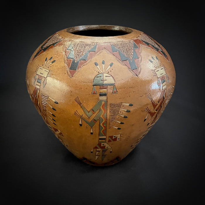 Large Navajo Yei Pot, by Nancy Chilly Yazzie
