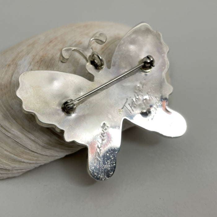 Zuni Butterfly Pin or Pendant, by Tamara Pinto