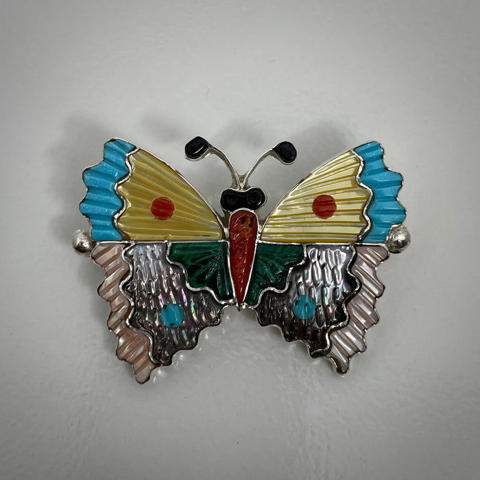 Zuni Butterfly Pin or Pendant, by Tamara Pinto