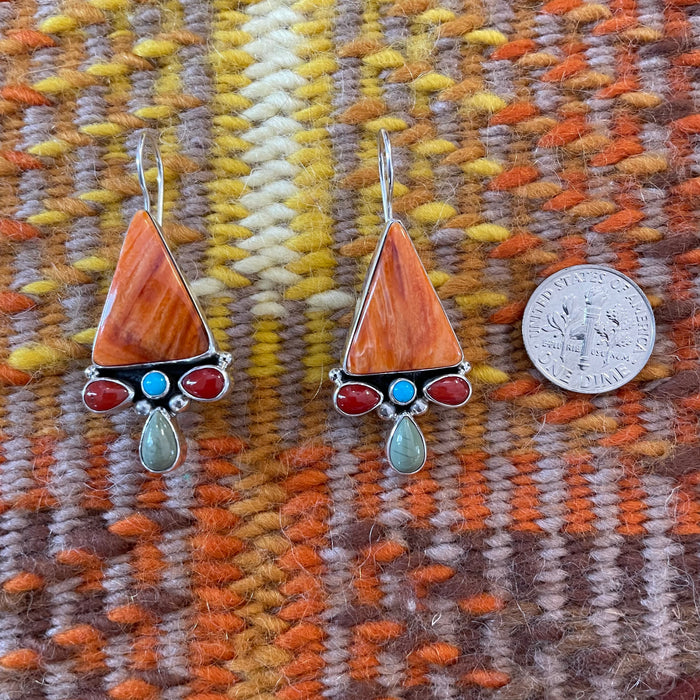 Triangle Drop Earrings, by Dee Nez