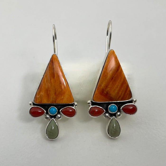 Triangle Drop Earrings, by Dee Nez