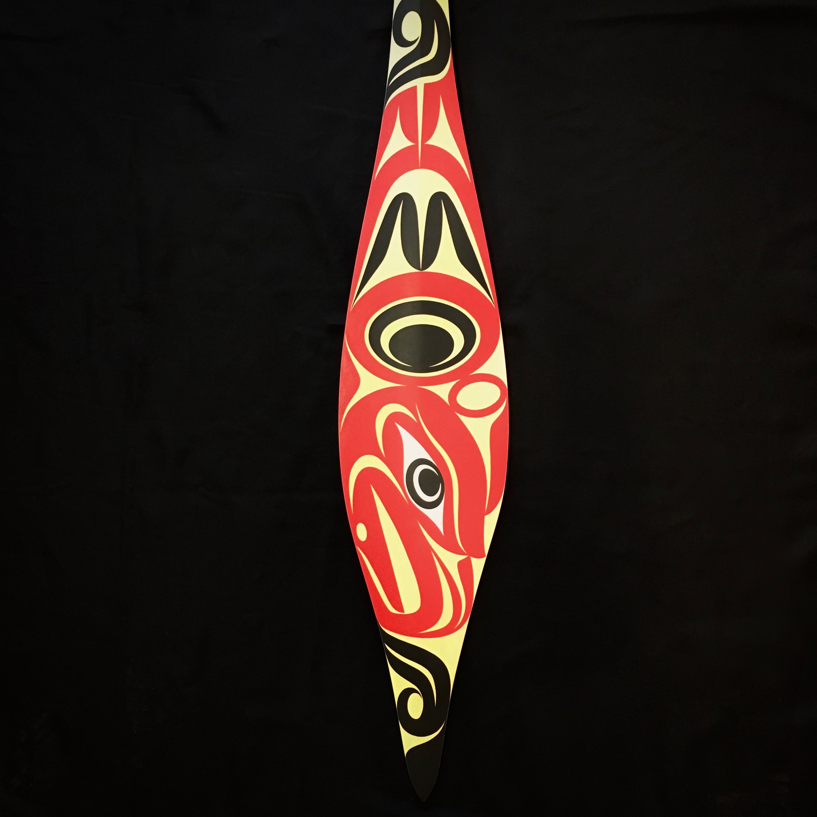 Thunderbird Paddle, by Maynard Johnny, Jr. at Raven Makes Gallery