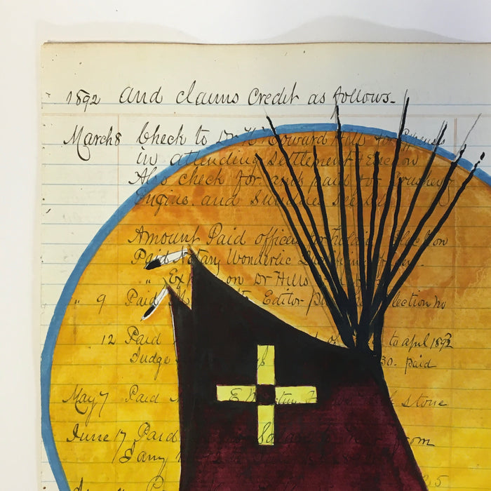 Tipi Plains Ledger Art, by Joe Pulliam