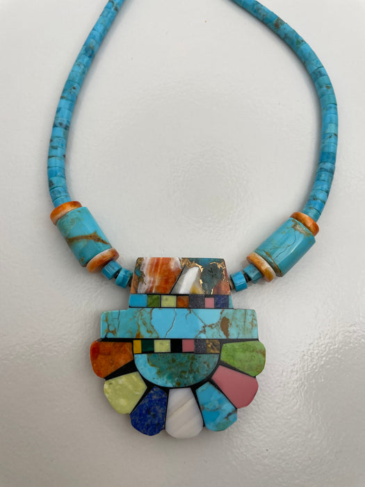 In Balance Mosaic Necklace, by Mary L. Tafoya