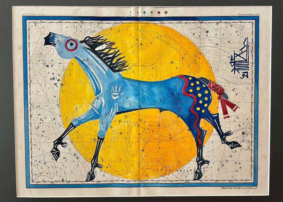 Lakota Pegasus, 1835 Celestial Map, by Joe Pulliam, Oglala Lakota