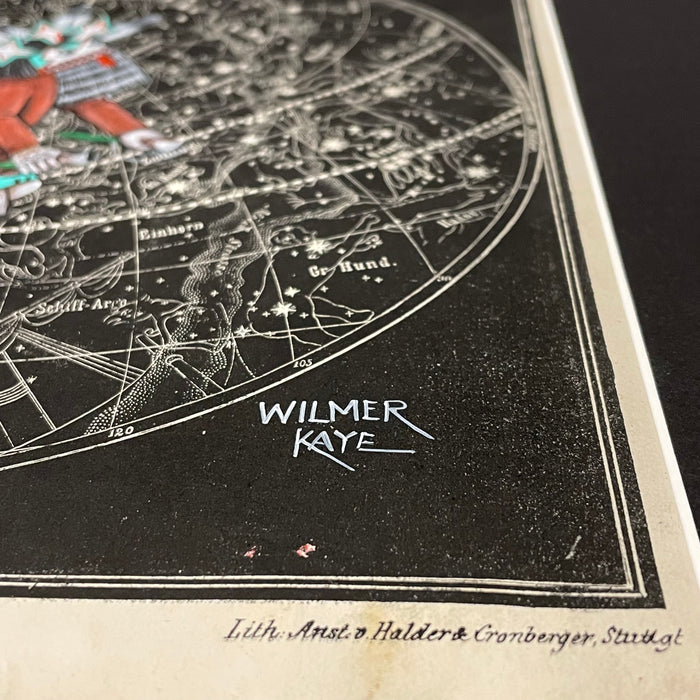 Blue A’hote (Sakwahote) Kachina, Celestial Map, by Wilmer Kaye, Hopi