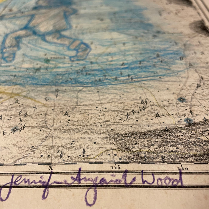 How the Sun and the Moon Came to Be, 1836 Celestial Map, by Jennifer Angaiak Wood