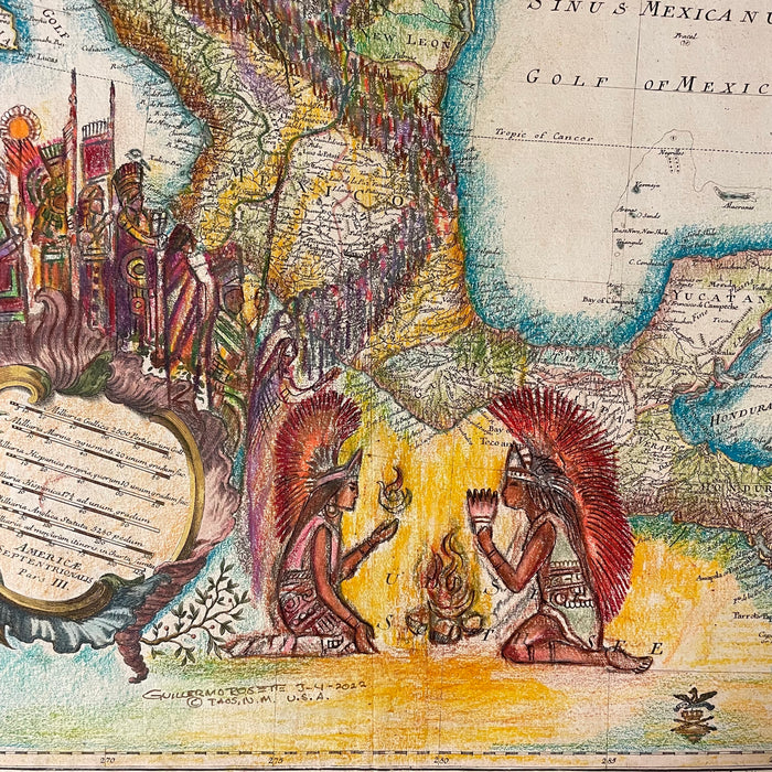 The Original Land, 1760 Mexico Map, Guillermo Chavez Rosette