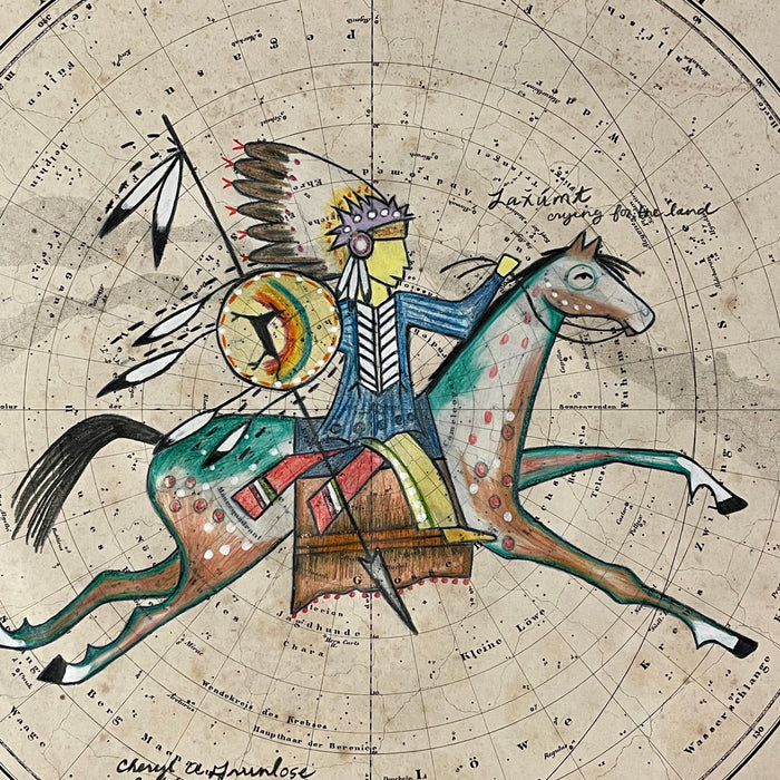 The One Who Cries For The Land, 1853 Celestial Map, by Cheryl Grunlose