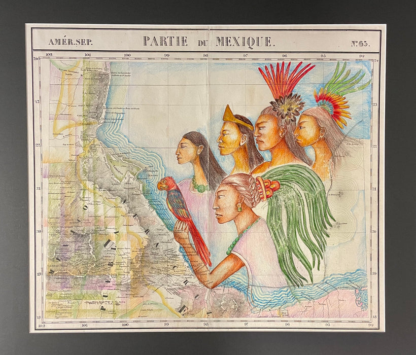 The Ancestry, 1825 Southern Gulf Coast of Mexico, Guillermo Chavez Rosette, Aztec-Toltec