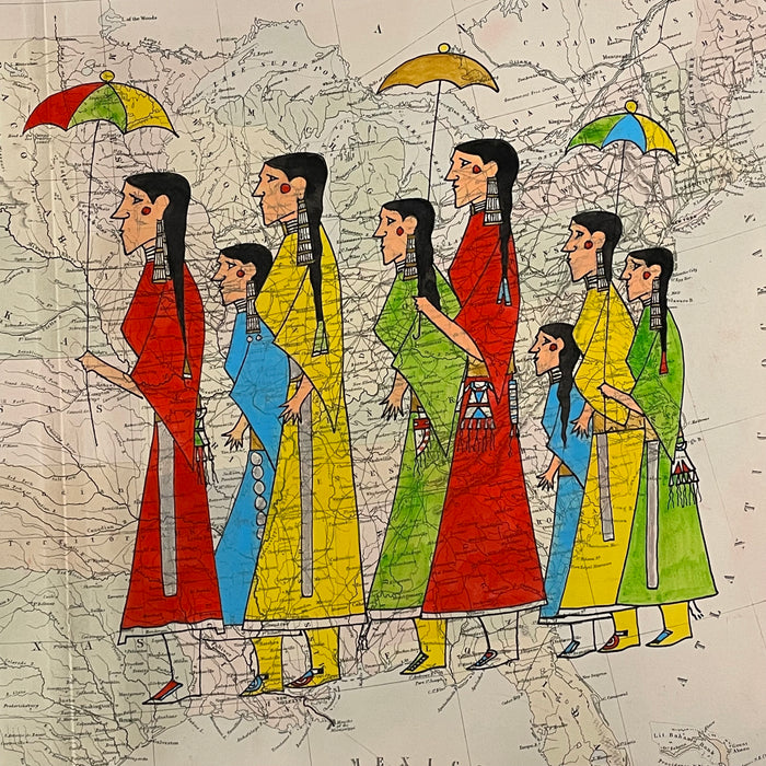 Cheyenne Women Sharing the Knowledge, 1861 United States, by George Curtis Levi