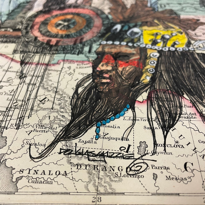 Relocation, 1876 Map of United States, by Douglas Yazzie