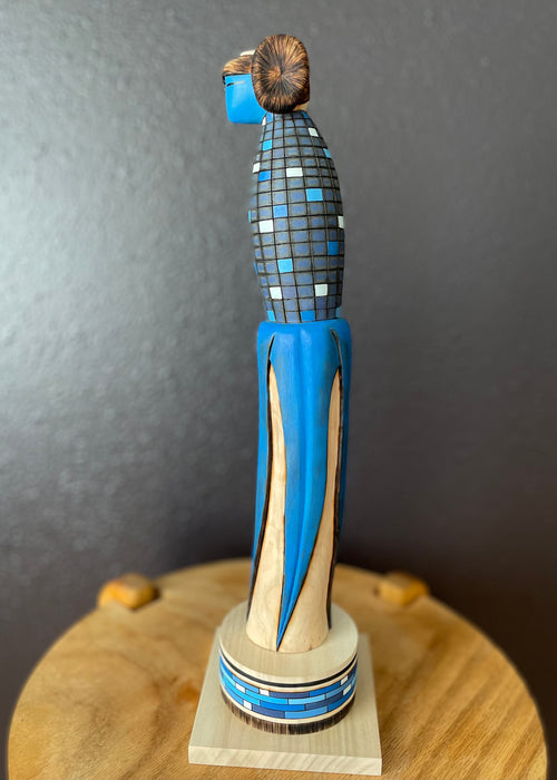Blue Corn Maiden Zuni Doll, by Gregg Lasiloo