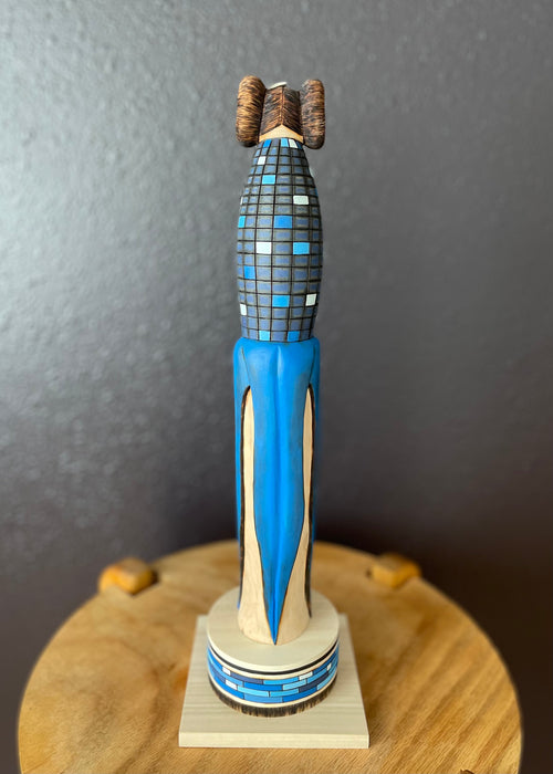 Blue Corn Maiden Zuni Doll, by Gregg Lasiloo