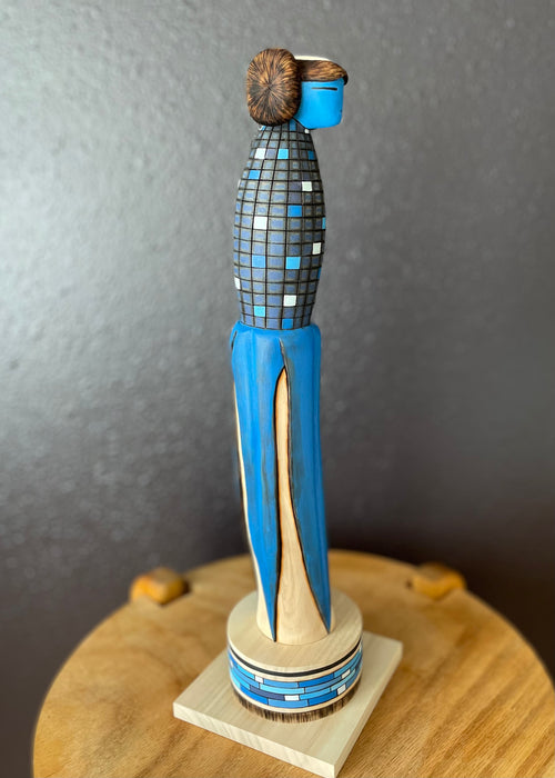 Blue Corn Maiden Zuni Doll, by Gregg Lasiloo