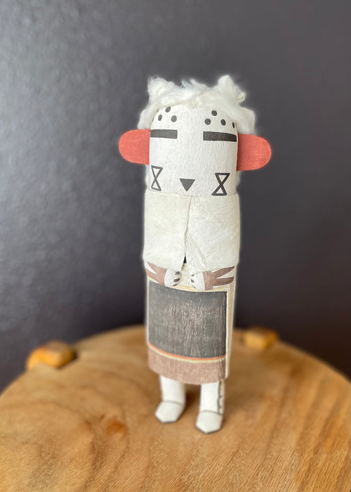 Snow Maiden Traditional Kachina Doll, by Cory Ahownewa