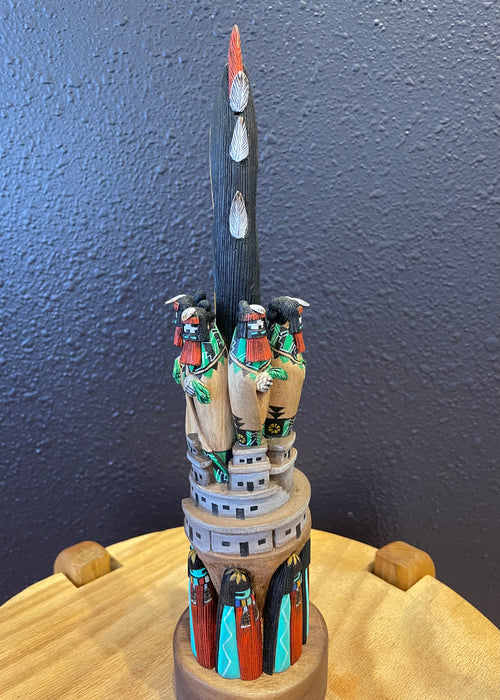 Rain Kachinas and Kiva Sculpture, by Wilmer Kaye