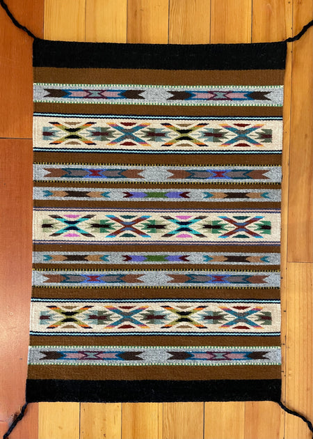 Bessie Littleben Rug at Raven Makes Native American Art Gallery