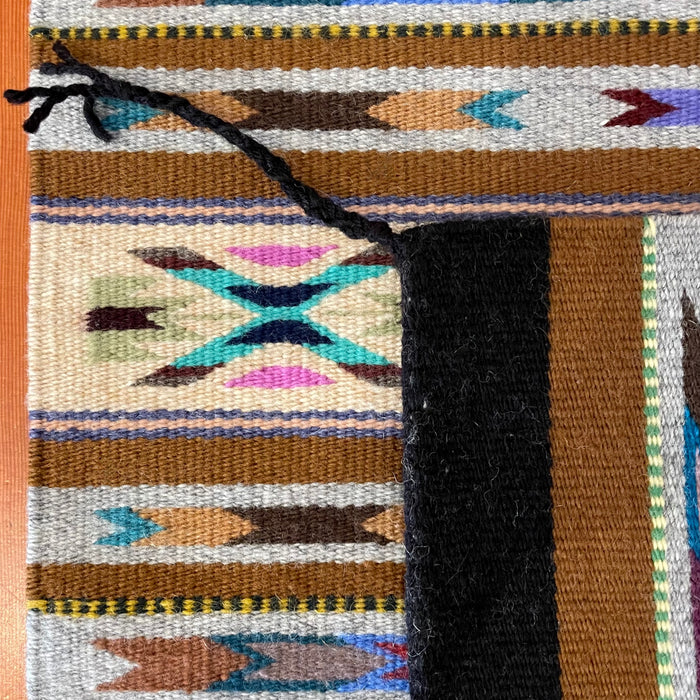 Chinle Style Navajo Rug with Many Colors, by Bessie Littleben