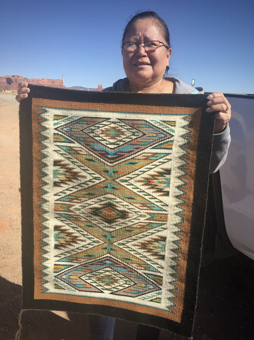 Navajo Rug, by Darlene Littleben, at Raven Makes Gallery