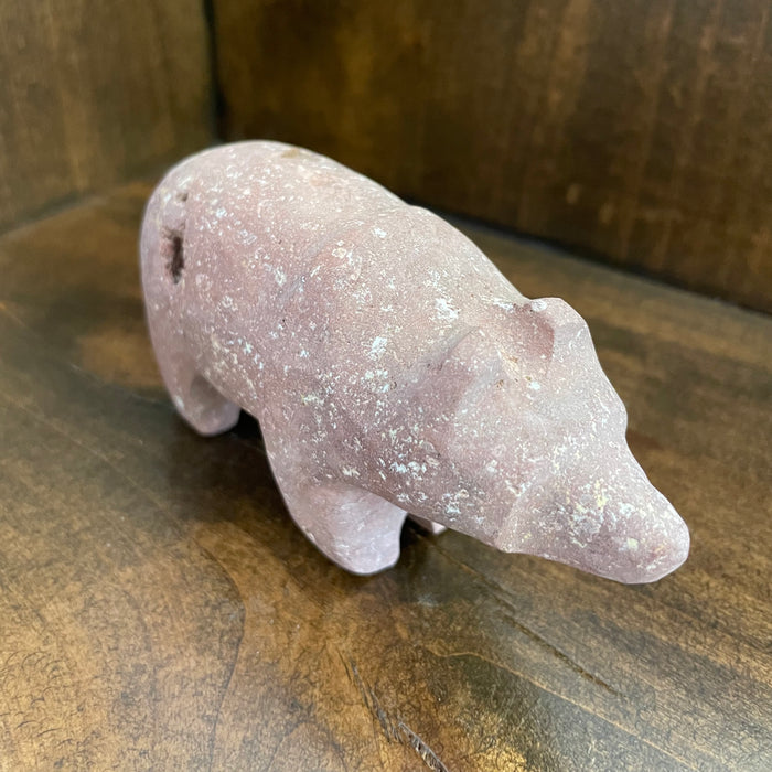Red Bear Stone Fetish, by Salvador Romero