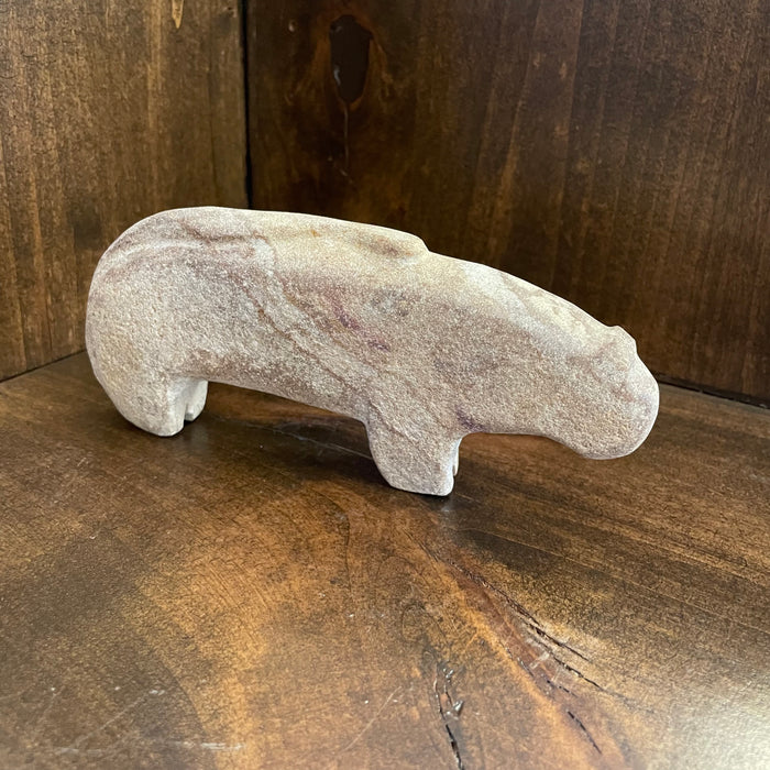 Old Style Stone Carving Mountain Lion Fetish, by Salvador Romero