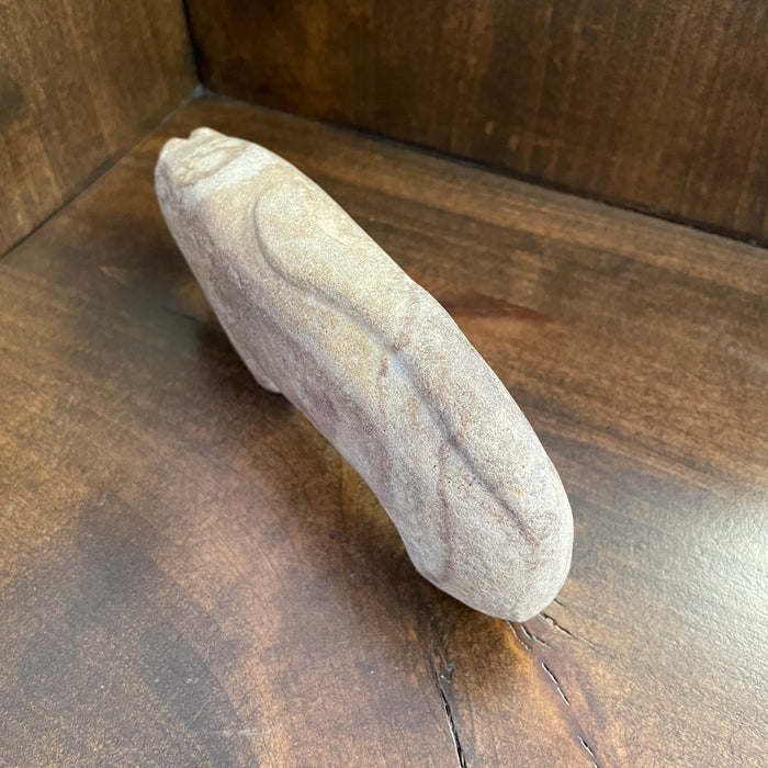 Old Style Stone Carving Mountain Lion Fetish, by Salvador Romero
