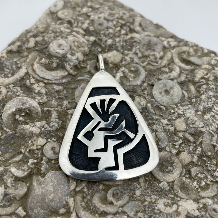 Hopi Kokopelli Pendant, by Steward Dacawyma