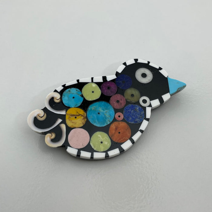 Galactic Fledgling Bird Pin, by Mary Tafoya