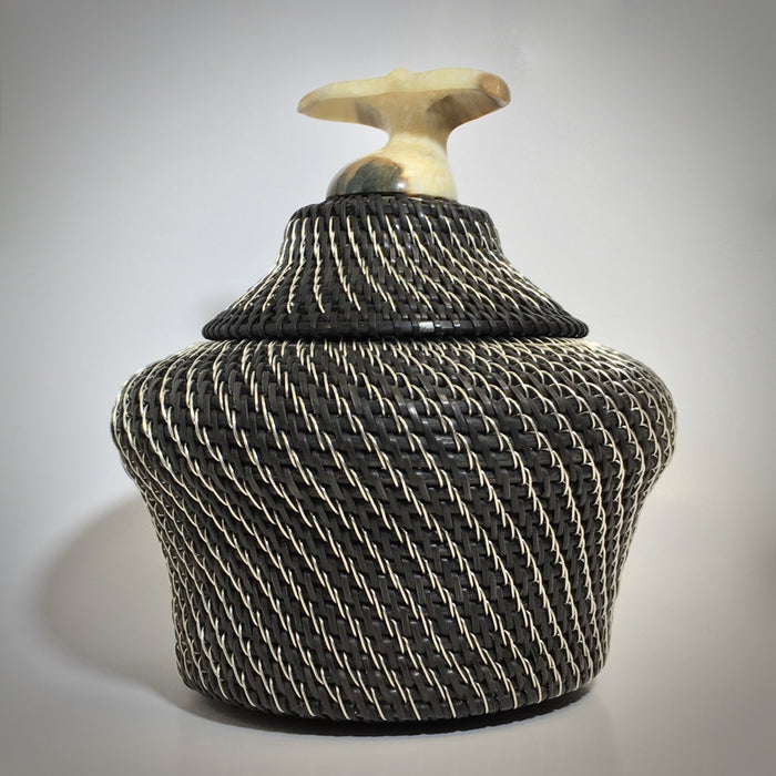 Baleen and Silver Basket, Don Johnston, Raven Makes Native American Art Gallery