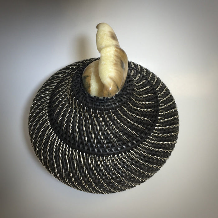 Baleen and Silver Basket, Don Johnston, Raven Makes Native American Art Gallery
