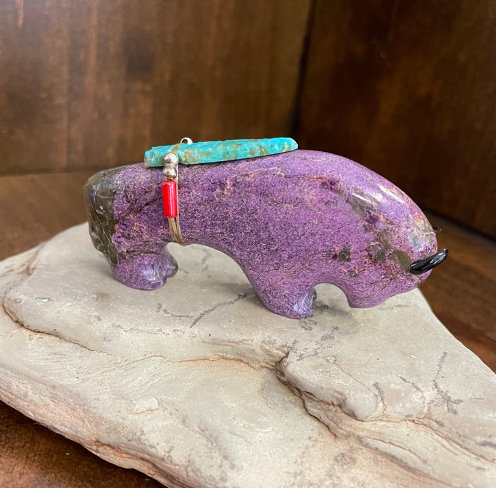 Australian Stichtite Buffalo Zuni Fetish, by Todd Westika