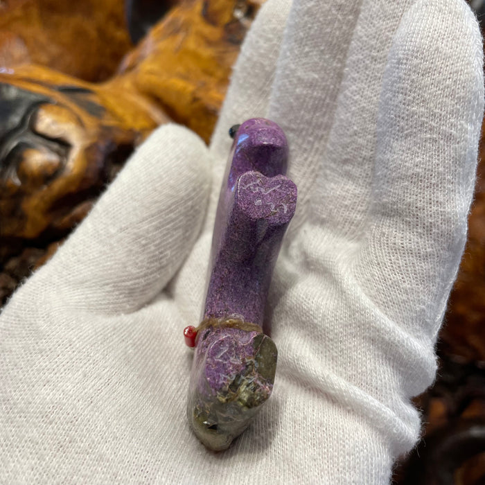 Australian Stichtite Buffalo Zuni Fetish, by Todd Westika