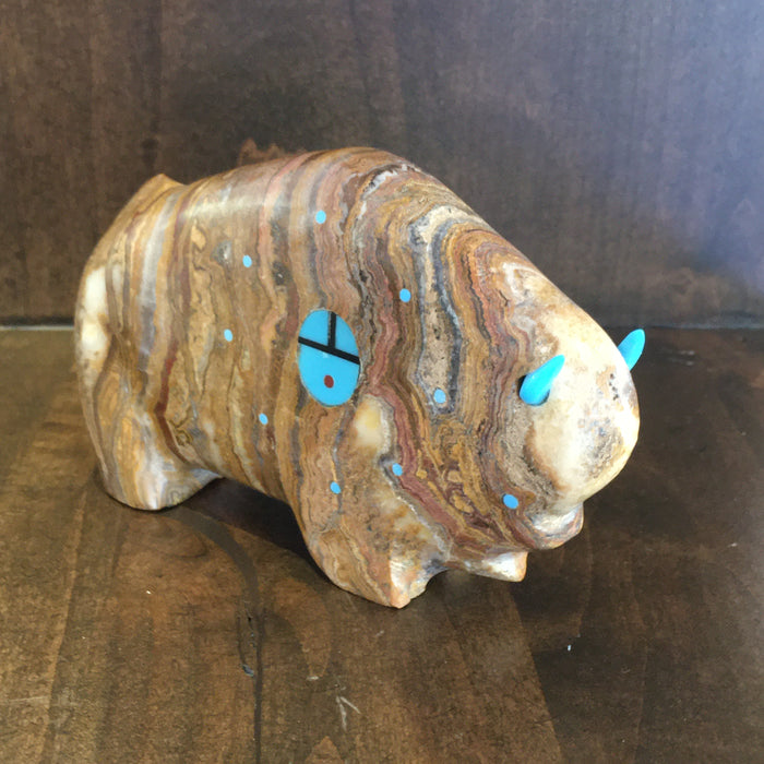 Big Buffalo Zuni Fetish, by Lynn and Jayne Quam