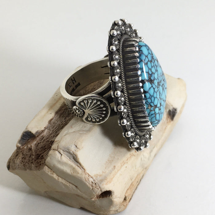 Turquoise Ring, Navajo Jewelry by Ivan Howard at Raven Makes Gallery