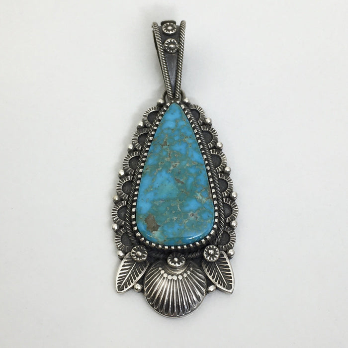 Turquoise Pendant, Navajo Jewelry by Ivan Howard at Raven Makes Gallery